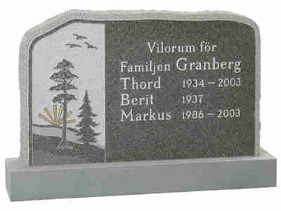 Grå Impala granit, 60x90 cm